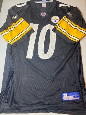 Vintage Pittsburgh Steelers #10 Kordell Stewart Reebok Black NFL Jersey sz L